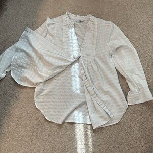 White Ruffled Blouse by The Nines by HATCH